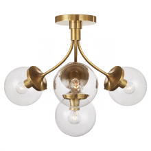 Visual Comfort & Co. Signature Collection ALL US KS 4407SB-CG - Prescott Medium Semi-Flush Mount