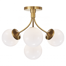 Visual Comfort & Co. Signature Collection ALL US KS 4407SB-WG - Prescott Medium Semi-Flush Mount