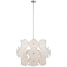 Visual Comfort & Co. Signature Collection ALL US KS 5067PN-CRE - Leighton Large Barrel Chandelier