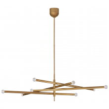 Visual Comfort & Co. Signature Collection ALL US KW 5589AB-CG - Rousseau Grande Eight Light Articulating Chandelier
