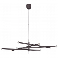 Visual Comfort & Co. Signature Collection ALL US KW 5589BZ-CG - Rousseau Grande Eight Light Articulating Chandelier