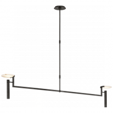 Visual Comfort & Co. Signature Collection ALL US KW 5605BZ-ALB - Melange Extra Large Floating Disc Linear Chandelier