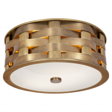 Visual Comfort & Co. Signature Collection ALL US RL 4090NB-WG - Ella Woven Small Flush Mount