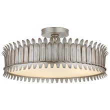 Visual Comfort & Co. Signature Collection ALL US SK 4207BSL - Leslie 21" Semi-Flush