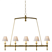 Visual Comfort & Co. Signature Collection ALL US SL 5811HAB-NP - Classic Linear Chandelier