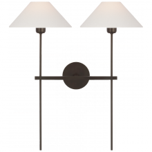 Visual Comfort & Co. Signature Collection ALL US SP 2026BZ-L - Hackney 25" Double Tail Sconce