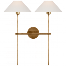 Visual Comfort & Co. Signature Collection ALL US SP 2026HAB-L - Hackney 25" Double Tail Sconce