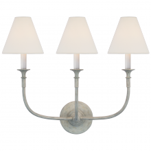 Visual Comfort & Co. Signature Collection ALL US TOB 2452SG-L - Piaf Triple Sconce