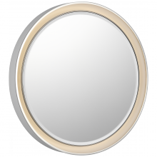 Visual Comfort & Co. Signature Collection ALL US TOB 2960WHT/PN - Tricia 24" Illuminated Round Mirror