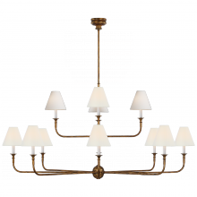 Visual Comfort & Co. Signature Collection ALL US TOB 5453AG-L - Piaf Grande Two-Tier Chandelier