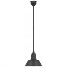 Visual Comfort & Co. Signature Collection ALL US TOB 5802MBK-MBK - Academy 12.5" Bowers Pendant