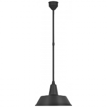 Visual Comfort & Co. Signature Collection ALL US TOB 5803MBK-MBK - Academy 16" Bowers Pendant