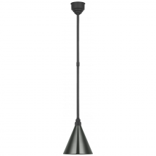 Visual Comfort & Co. Signature Collection ALL US TOB 5818MBK-G - Academy 9" Conical Savannah Pendant