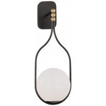 Visual Comfort & Co. Signature Collection ALL US WS 2020BZ/HAB-WG - Jodo 19" Single Sconce