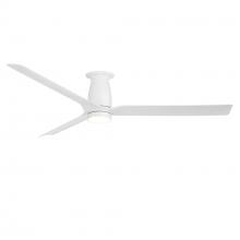 Modern Forms US - Fans Only FH-W2502-52L-MW - Smooth Flush Mount Ceiling Fan