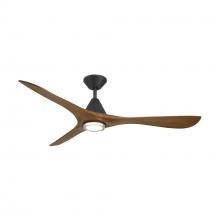 Modern Forms US - Fans Only FR-D2504-60L-MB/DK - Carve 60 Downrod Ceiling Fan