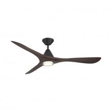 Modern Forms US - Fans Only FR-D2504-60L-MB/DW - Carve 60 Downrod Ceiling Fan