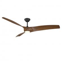 Modern Forms US - Fans Only FR-W2006-72L-MB/DK - Zephyr Downrod ceiling fan