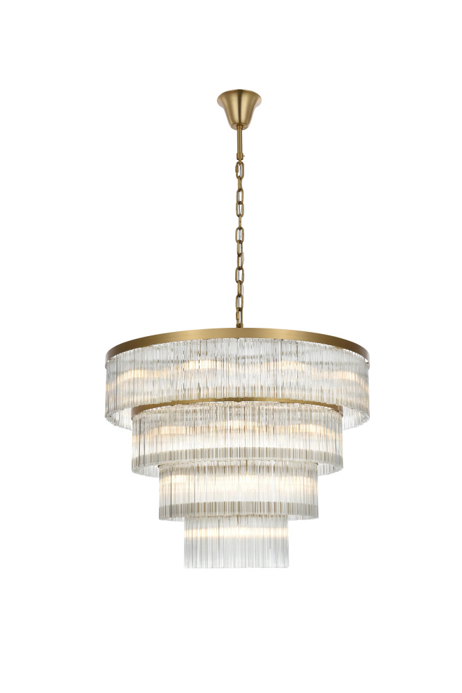 Pendant D40"H31"L28 Satin Gold
