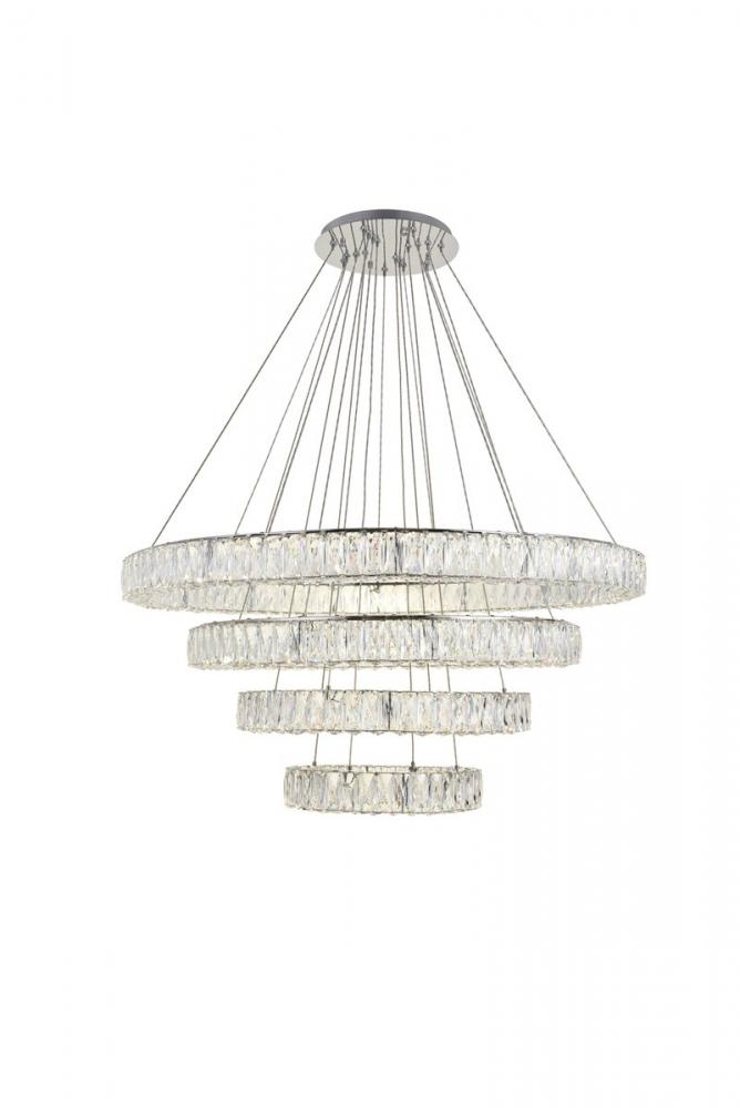 Monroe Integrated LED chip light Chrome Chandelier Clear Royal Cut Crystal