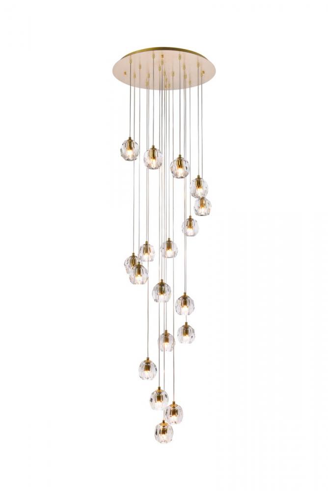 Eren 18 lights Gold pendant