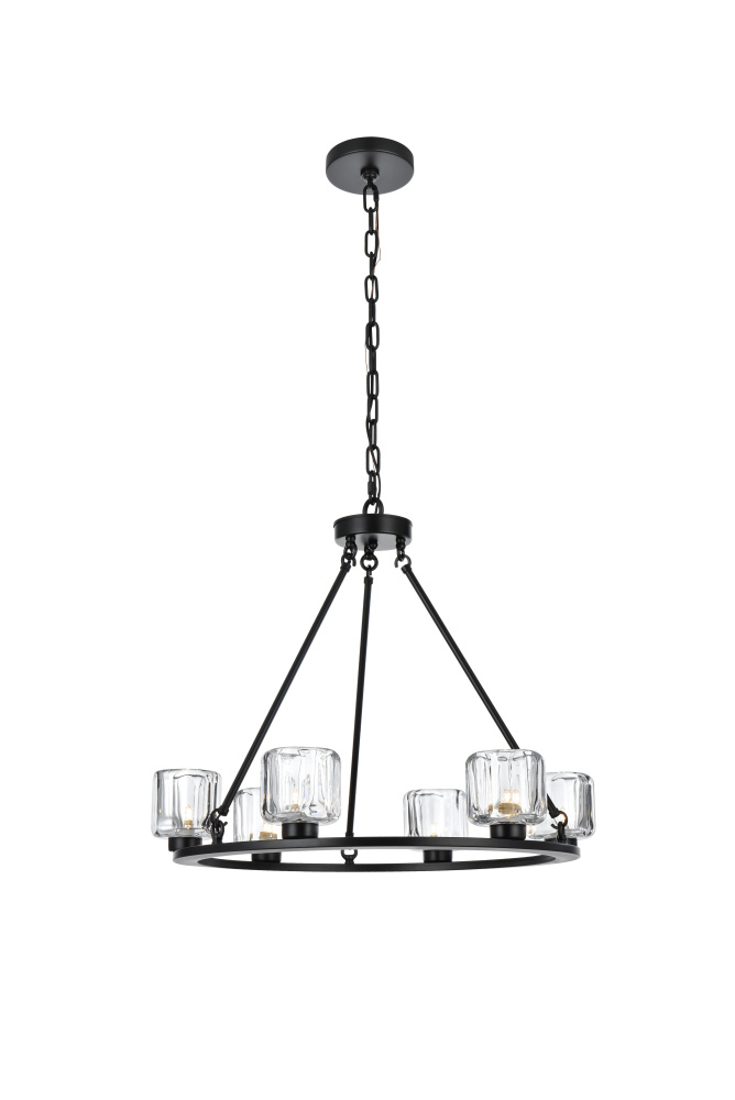 Cadence 26 inch Chandelier in Black