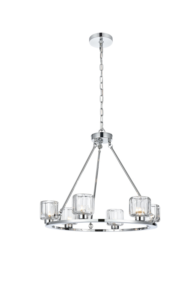 Cadence 26 inch Chandelier in Chrome