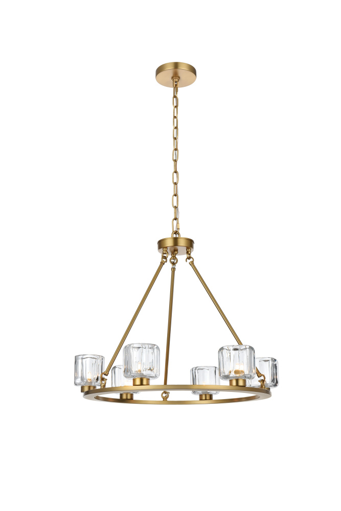 Cadence 26 inch Chandelier in Satin Gold