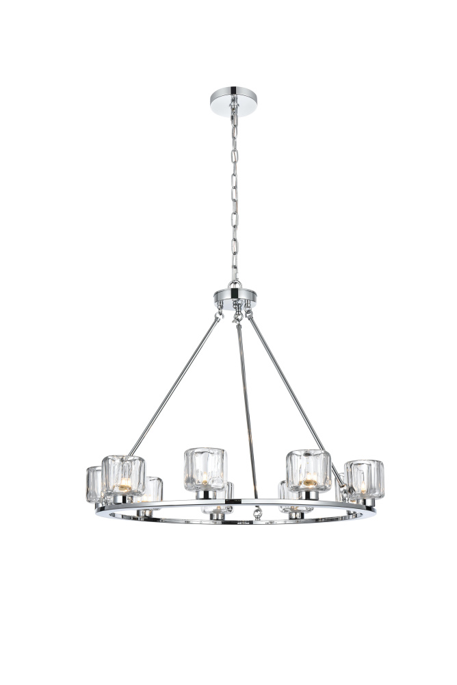 Cadence 32 inch Chandelier in Chrome
