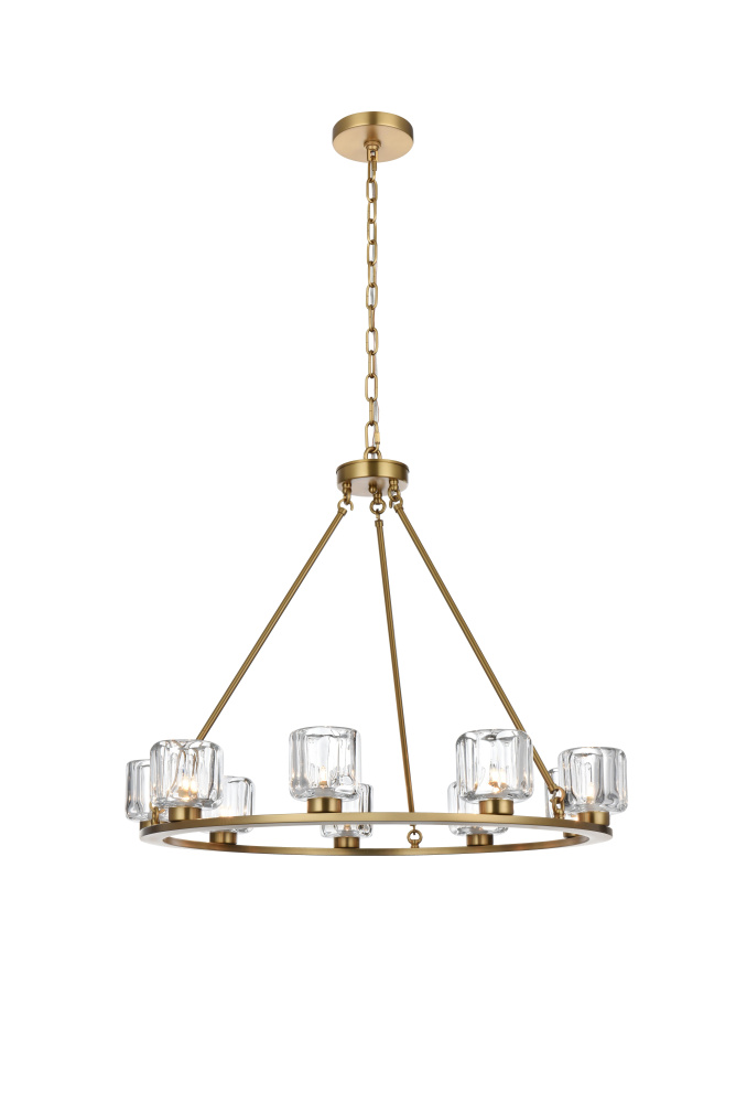 Cadence 32 inch Chandelier in Satin Gold