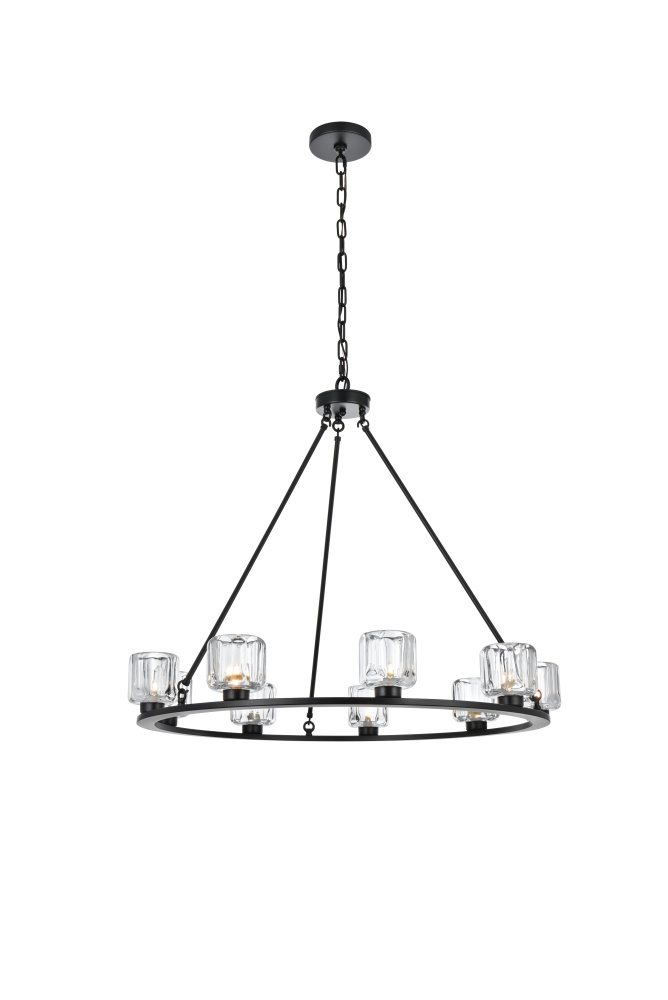 Cadence 36 inch Chandelier in Black