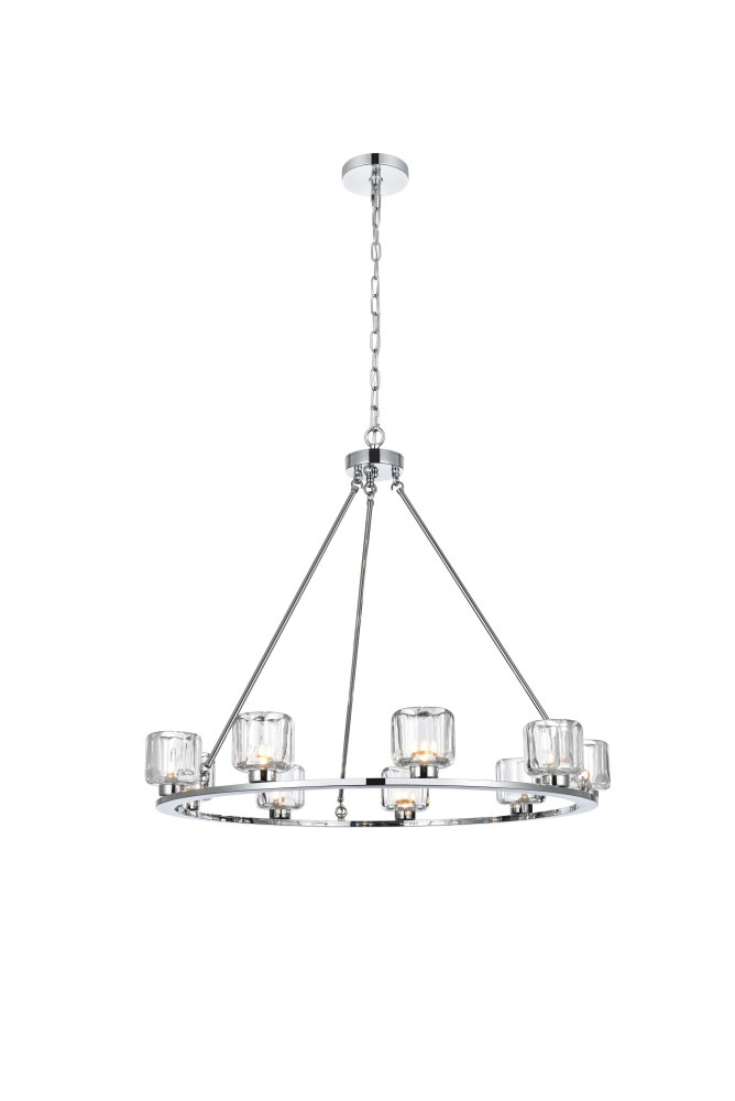 Cadence 36 inch Chandelier in Chrome