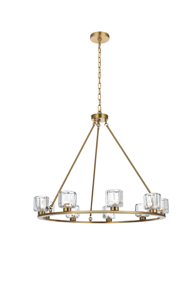 Cadence 36 inch Chandelier in Satin Gold