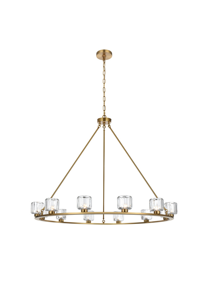 Cadence 48 inch Chandelier in Satin Gold