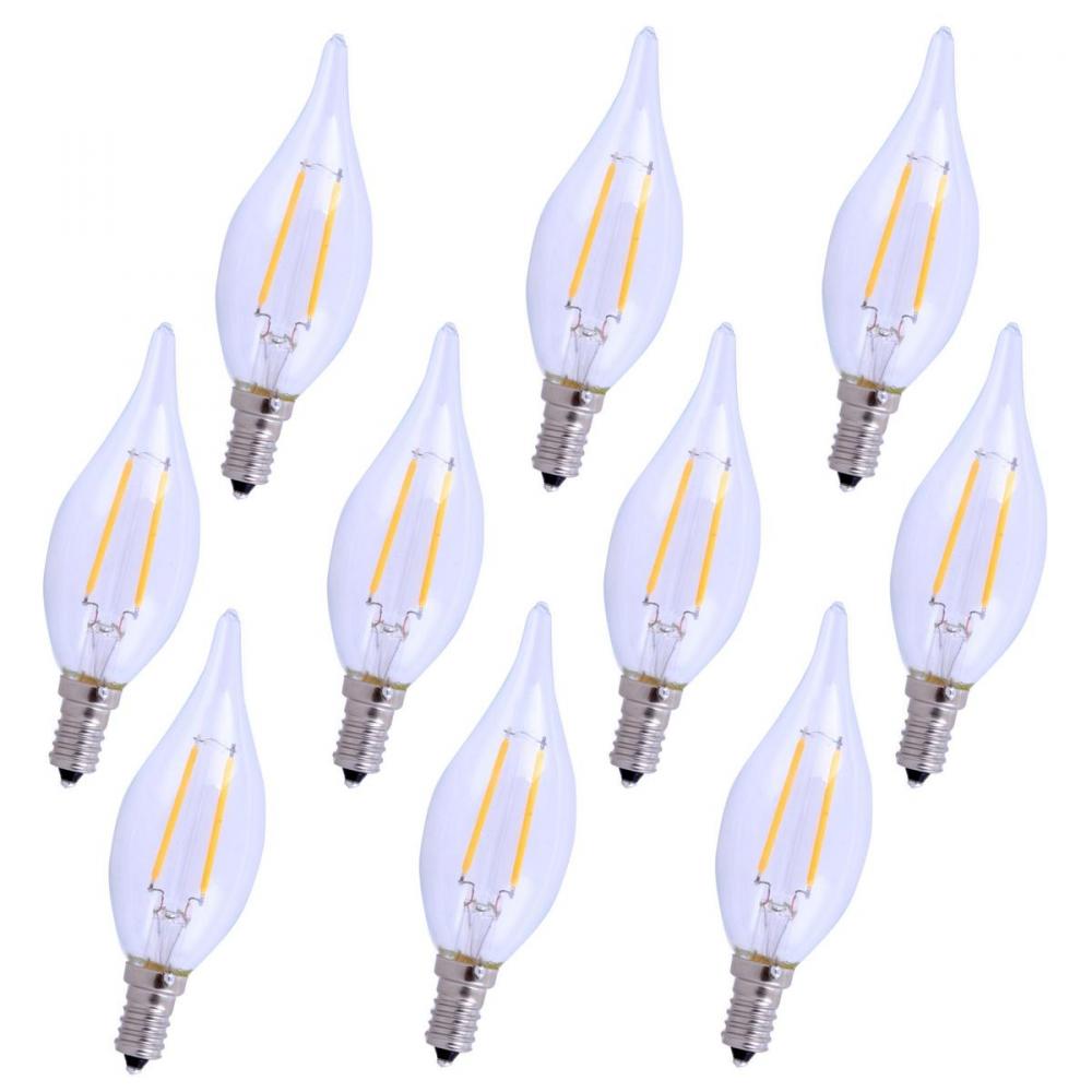 LED E12 CANDELABRA, 3000K, 300 degree, CRI80, ES, UL/CUL, 2.5W, 25W EQUIVALENT, 15000HRS