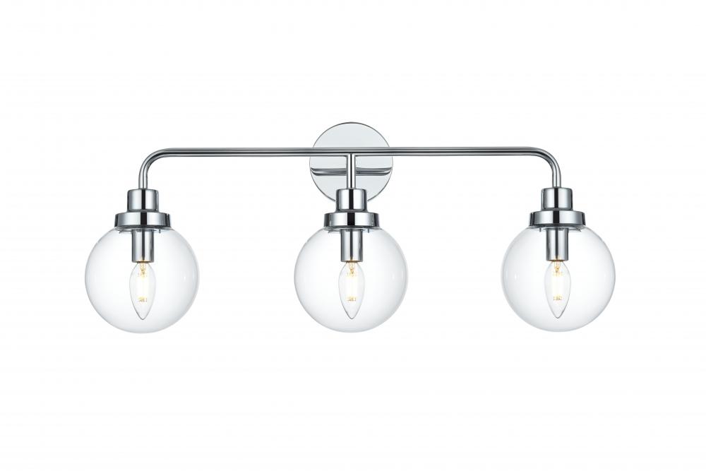 Hanson Wall Sconce L27.6"H11.7"E7.7" C/GL Chrome