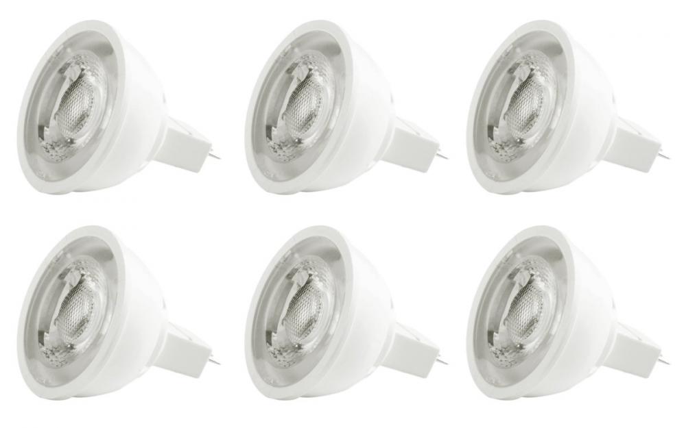 LED MR16 light bulb GU5.3 6.5W 12V LM500 3000K DIM 40 degree, CRI80, ETL, 25000HRS