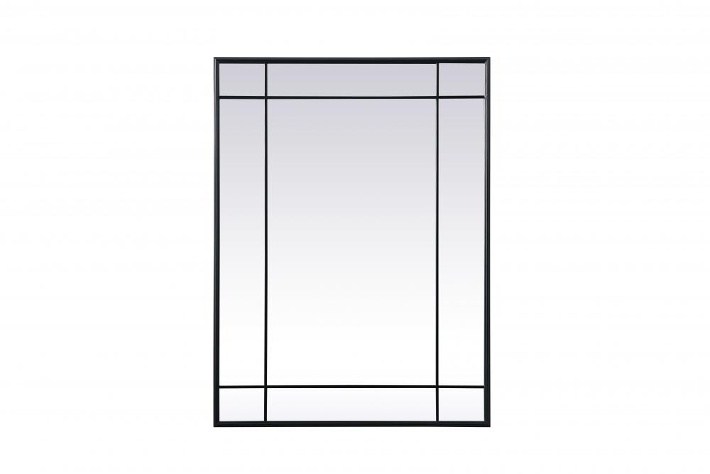 Viola Wall mirror 30"W x 40"H black