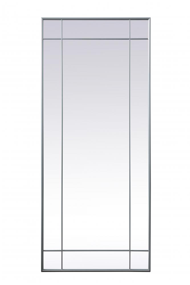 Viola Floor mirror 30"W x 70"H silver