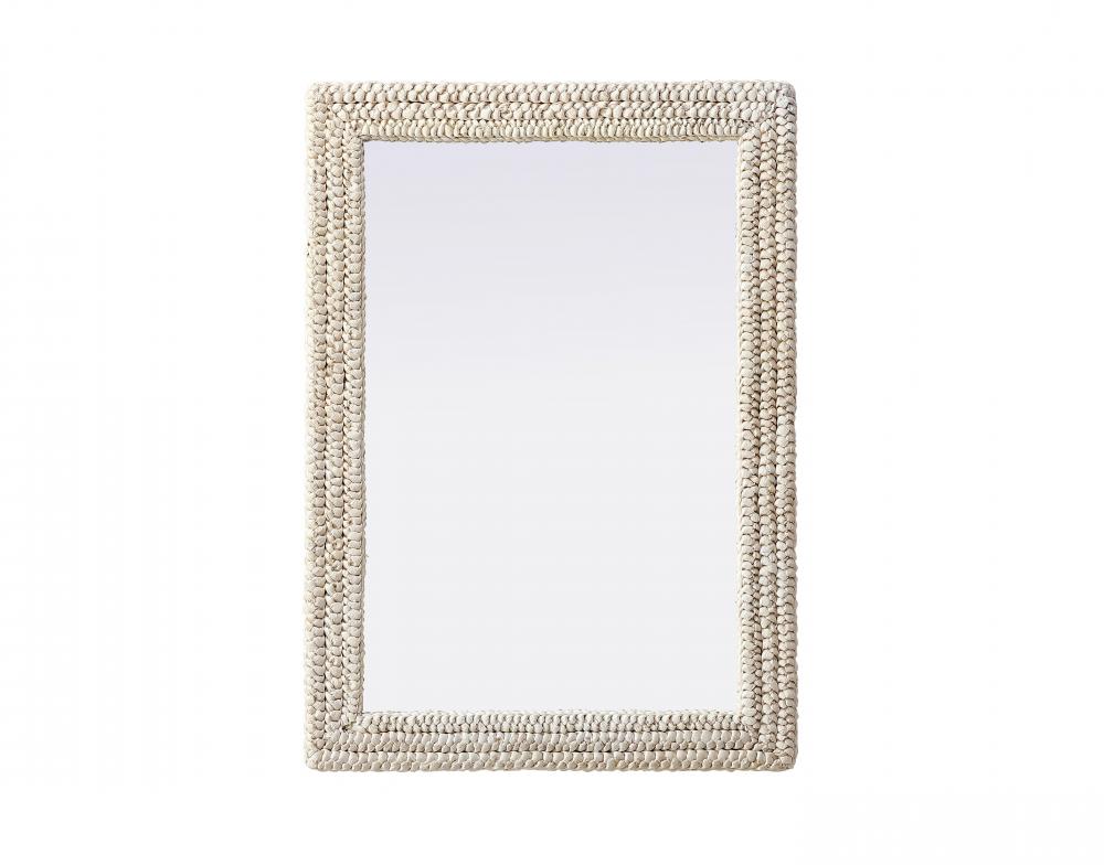 Jute Rope Mirror 30''x42'' Linen White