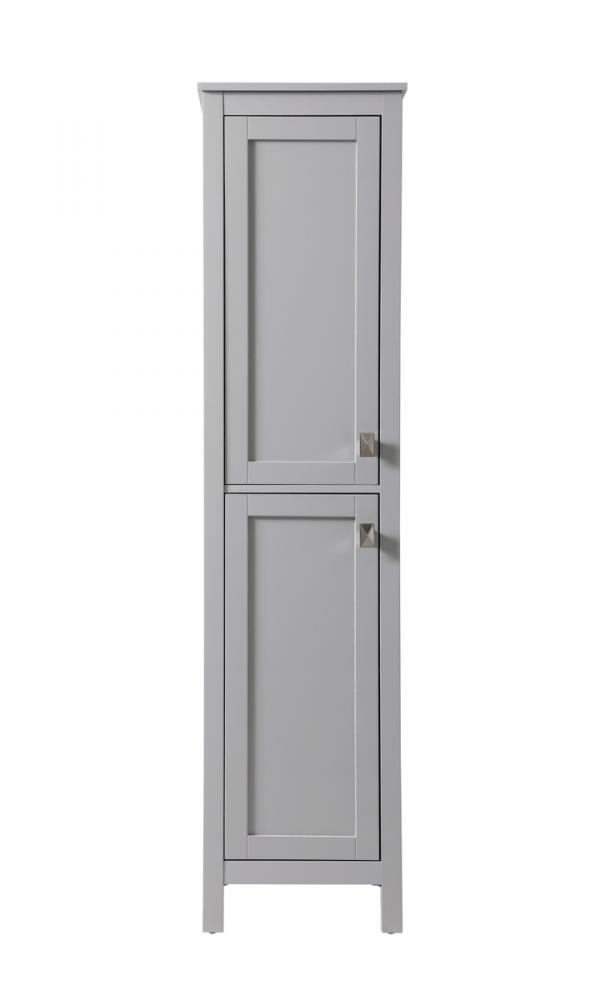Bath Storage Cabinet 2dr 16Wx22Dx65H grey