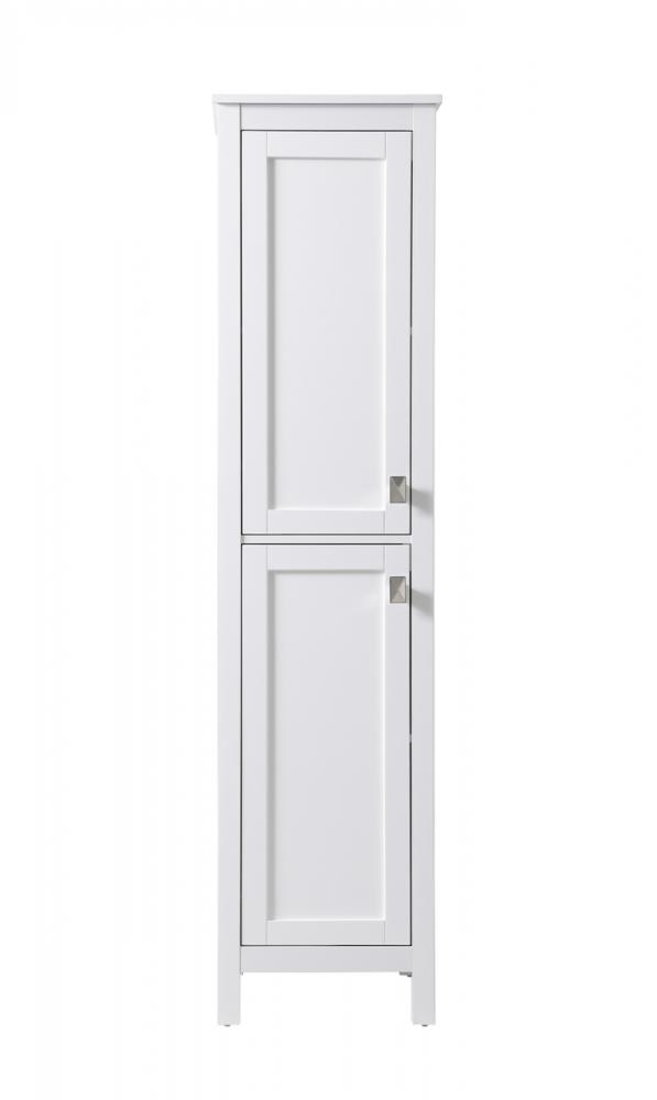 Bath Storage Cabinet 2dr 16Wx22Dx65H white