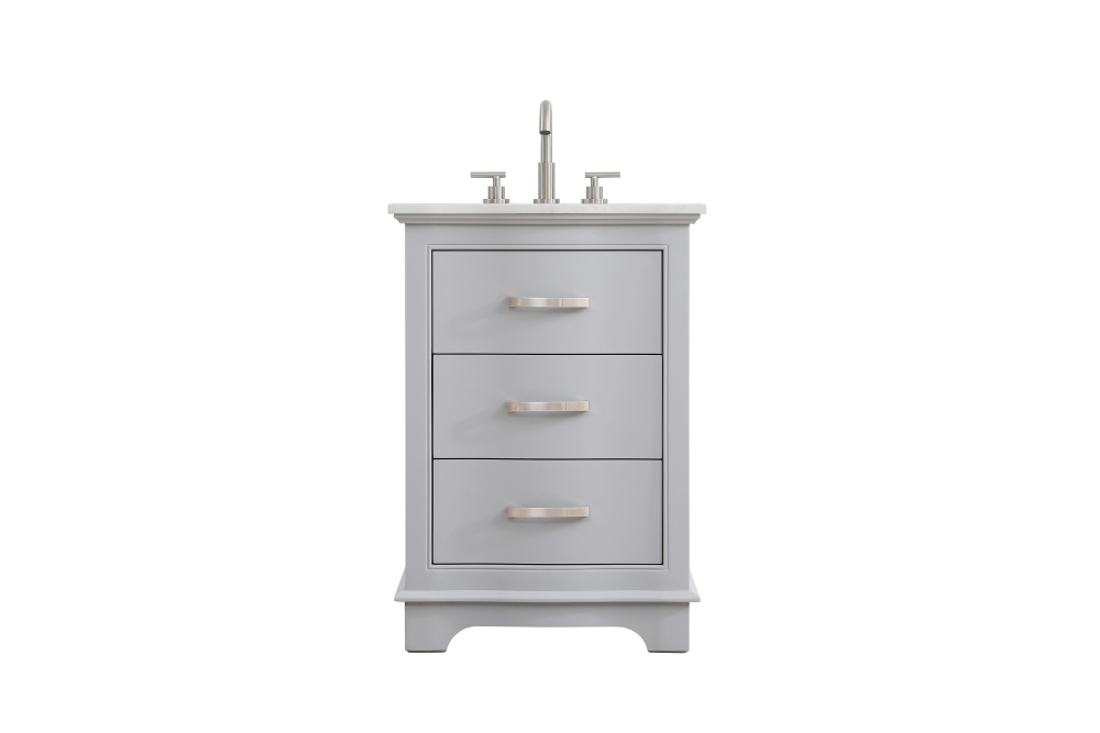 Vanity Cabinet 24"W x 22"D x 34"H grey