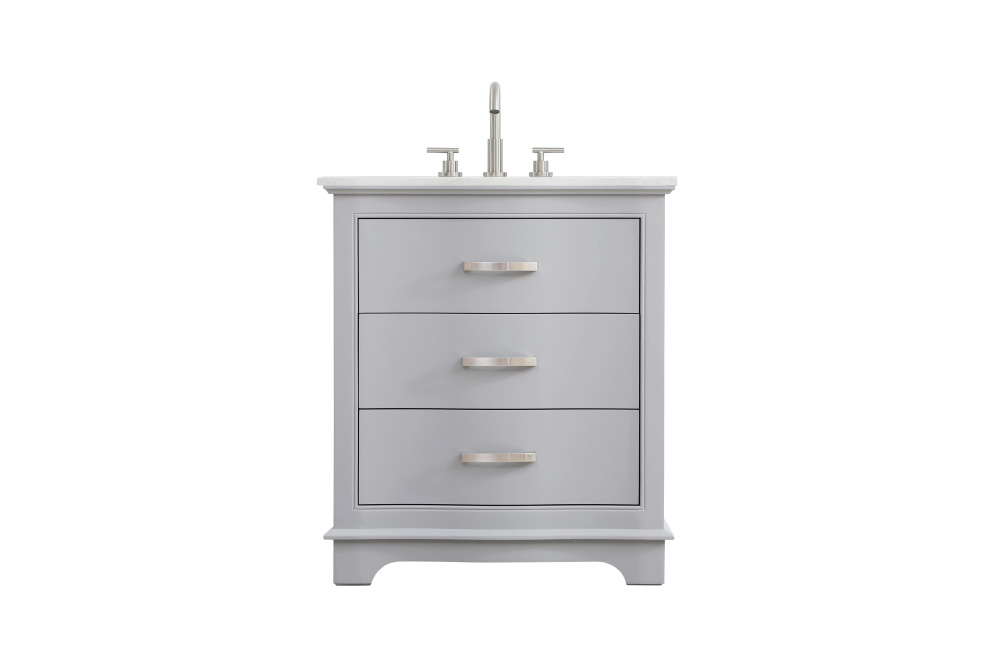 Vanity Cabinet 30"W x 22"D x 34"H grey