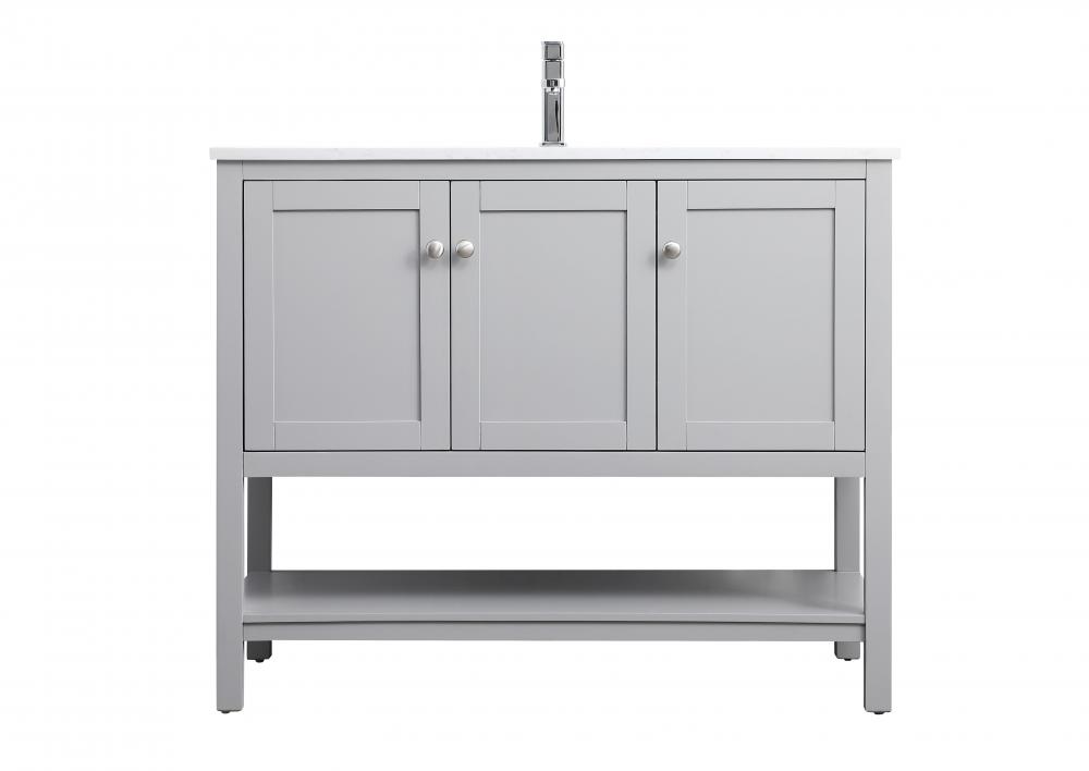 Vanity Cabinet 3dr W42"D21.5"H35" Grey