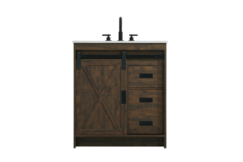 Vanity Cabinet 1Dr 2Dw 30''x34''x22'' Expresso
