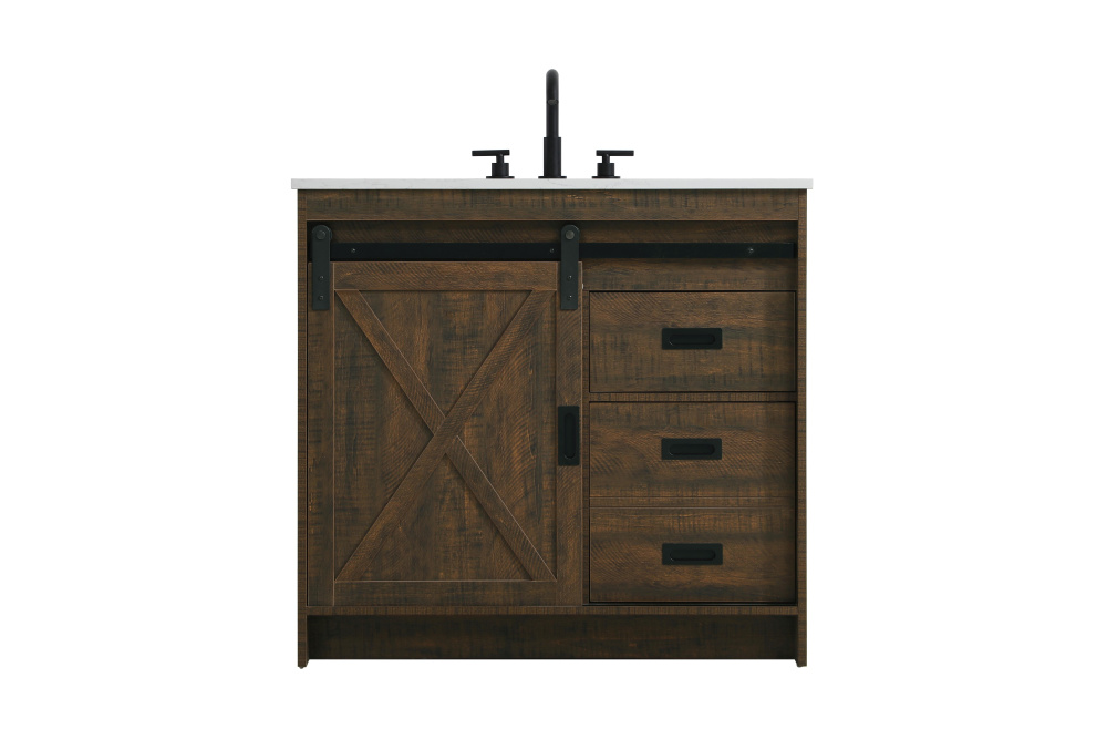 Vanity Cabinet 1Dr 2Dw 36''x34''x22'' Expresso