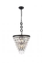 Elegant 1219D18BK/RC - Nordic 5 lights black pendant