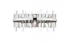 Elegant 2200W24C - Serena 24 inch crystal bath sconce in chrome