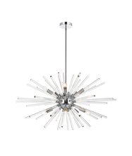 Elegant 2502D36C - Sienna 36 inch crystal rod pendant in chrome